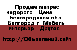 Продам матрас недорого › Цена ­ 500 - Белгородская обл., Белгород г. Мебель, интерьер » Другое   